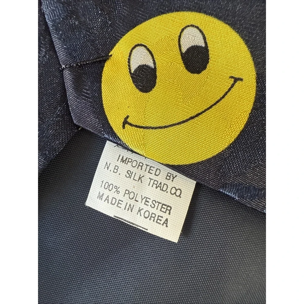 Smiley Face Emoji Tie Teacher Novelty Handmade Necktie Renaissance